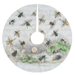 Jupon De Sapin En Polyester Brossé Bee Honey Travailleur Queen Bees Antique