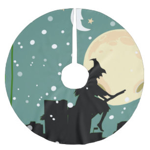 Jupon De Sapin En Polyester Brossé befana de noël épiphanie