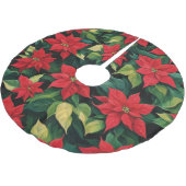 Jupon De Sapin En Polyester Brossé Belle Poinsettia (Angle)