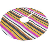 Jupon De Sapin En Polyester Brossé Belles rayures jaunes noirs (Angle)