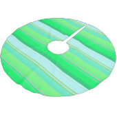 Jupon De Sapin En Polyester Brossé Belles rayures vert aqua (Angle)
