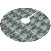 Jupon De Sapin En Polyester Brossé Berger belge Chien à cheval Moto Noël (Angle)