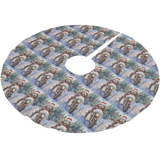 Jupon De Sapin En Polyester Brossé Bernedoodle Chien équitation Moto Noël (Angle)