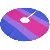 Jupon De Sapin En Polyester Brossé Bi Pride Festive (Angle)