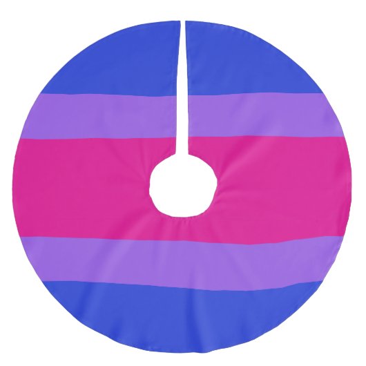 Jupon De Sapin En Polyester Brossé Bi Pride Festive (Devant)