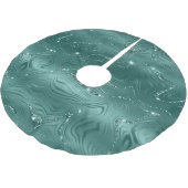 Jupon De Sapin En Polyester Brossé Bijoux Green Emerald Glitzy (Angle)