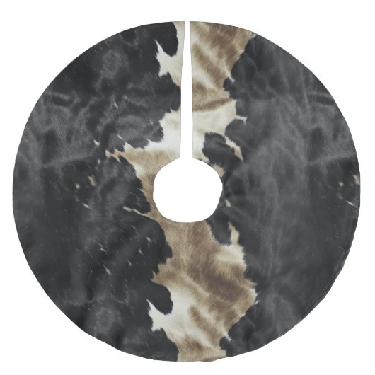 Jupon De Sapin En Polyester Brossé Black Champagne Gold Cowhide (Devant)