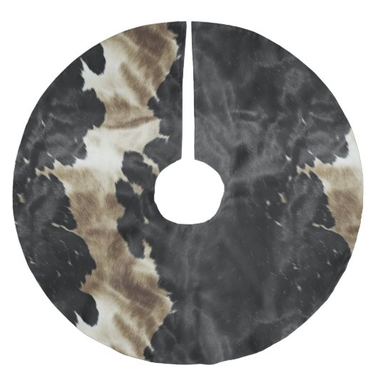 Jupon De Sapin En Polyester Brossé Black Gold Western Cowhide (Devant)