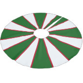 Jupon De Sapin En Polyester Brossé Blanc vert et rouge (Angle)