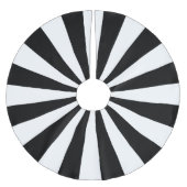 Jupon De Sapin En Polyester Brossé Blancs et noirs Starburst (Devant)