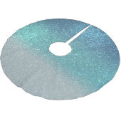 Jupon De Sapin En Polyester Brossé Bleu clair Turquoise Parties scintillant brillante (Angle)