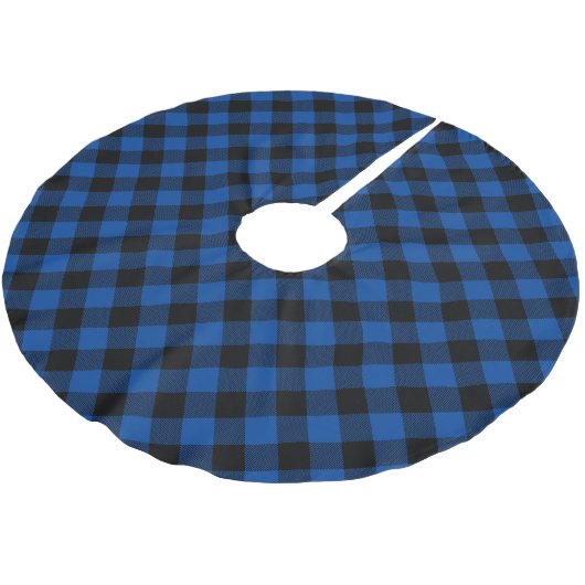 Jupon De Sapin En Polyester Brossé Bleu et noir bison plaqué (Angle)