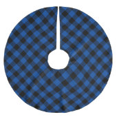 Jupon De Sapin En Polyester Brossé Bleu et noir bison plaqué (Devant)