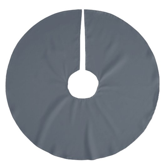 Jupon De Sapin En Polyester Brossé Bleu tendance | bleu cendre (Devant)