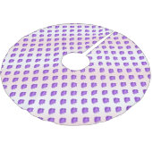 Jupon De Sapin En Polyester Brossé Bleurres et crème ITD (Angle)