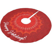 Jupon De Sapin En Polyester Brossé Bliss fraises (Angle)