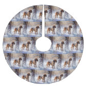 Jupon De Sapin En Polyester Brossé Bloodhof Laisser Neige Noël (Devant)