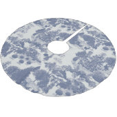 Jupon De Sapin En Polyester Brossé Blue Christmas Winter Wonderland (Angle)