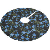 Jupon De Sapin En Polyester Brossé Blue Cosmos Flowers (Angle)