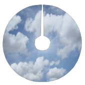 Jupon De Sapin En Polyester Brossé Blue Heaven Nuages + vos idées (Devant)