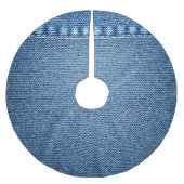 Jupon De Sapin En Polyester Brossé Blues-jean (Devant)