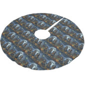 Jupon De Sapin En Polyester Brossé Bluetick Coonhound Halloween Éffrayant (Angle)
