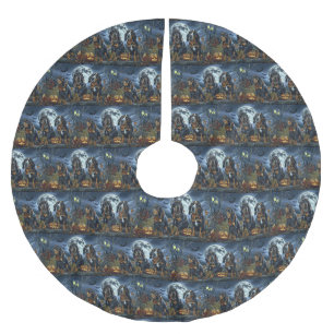 Jupon De Sapin En Polyester Brossé Bluetick Coonhound Halloween Éffrayant