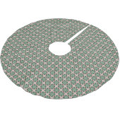 Jupon De Sapin En Polyester Brossé Boho Folk Art Eclectic Retro Motif de Noël (Angle)