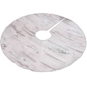 Jupon De Sapin En Polyester Brossé Boisier blanc Bois Noël Rustique (Angle)