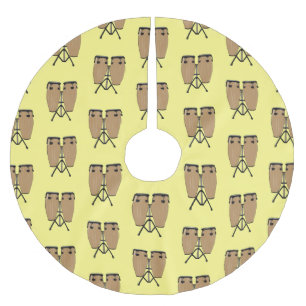 Jupon De Sapin En Polyester Brossé Bongo, dessin animé de batterie