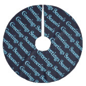 Jupon De Sapin En Polyester Brossé Bonnes Fêtes (Devant)