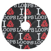 Jupon De Sapin En Polyester Brossé Boucles d'adaptateur I 45 (Devant)