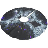 Jupon De Sapin En Polyester Brossé Boules Disco : Atmosphère Fête (Angle)