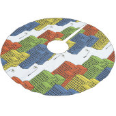 Jupon De Sapin En Polyester Brossé Bouteilles en verre, design Motif Abstrait. (Angle)