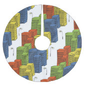 Jupon De Sapin En Polyester Brossé Bouteilles en verre, design Motif Abstrait. (Devant)