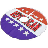 Jupon De Sapin En Polyester Brossé Bouton républicain (Angle)