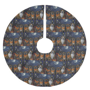 Jupon De Sapin En Polyester Brossé Boxer Halloween Épouvantable