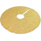 Jupon De Sapin En Polyester Brossé Bright Gold Leather : Arrière - plan texturé (Angle)