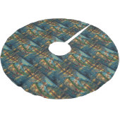 Jupon De Sapin En Polyester Brossé Brittany Spaniel Noël Festive Voyage (Angle)