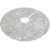 Jupon De Sapin En Polyester Brossé brocade en dentelle blanche élégante (Angle)