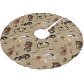 Jupon De Sapin En Polyester Brossé Broncs et Cowboys (Angle)