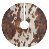 Jupon De Sapin En Polyester Brossé Brown noir blanc (Devant)