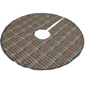 Jupon De Sapin En Polyester Brossé Brûlure graphique tissée couleur Noël (Angle)