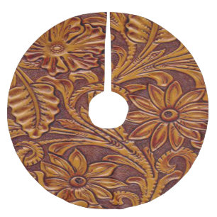 Jupon De Sapin En Polyester Brossé Brun en cuir usiné par Faux occidental 2