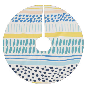 Jupon De Sapin En Polyester Brossé Brush Strokes : Abstrait Fun sans couture