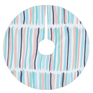 Jupon De Sapin En Polyester Brossé Brush Strokes colorés : Scribble Vintage.