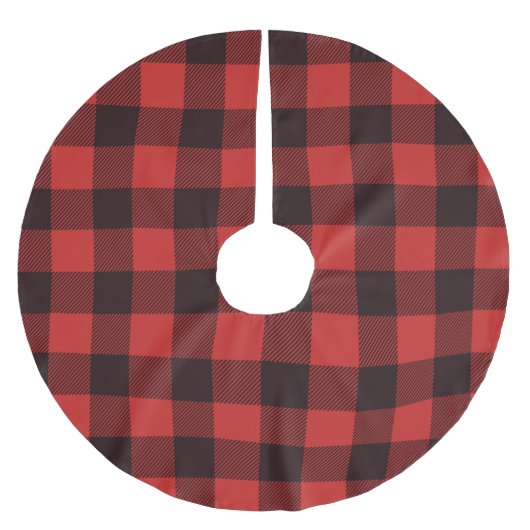 Jupon De Sapin En Polyester Brossé Buffle personnalisé Plaid rustique pays (Devant)
