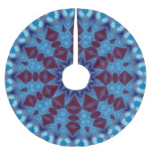 Jupon De Sapin En Polyester Brossé burgundy and blue 001 Tree Skirt (Devant)