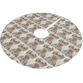 Jupon De Sapin En Polyester Brossé Cache-arbre chien dalmate (Angle)