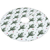 Jupon De Sapin En Polyester Brossé Cactus (Angle)